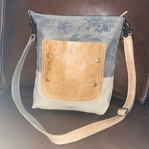 Myra Bag leather pocket, shoulder Bag . Eco friendly-up cycled.